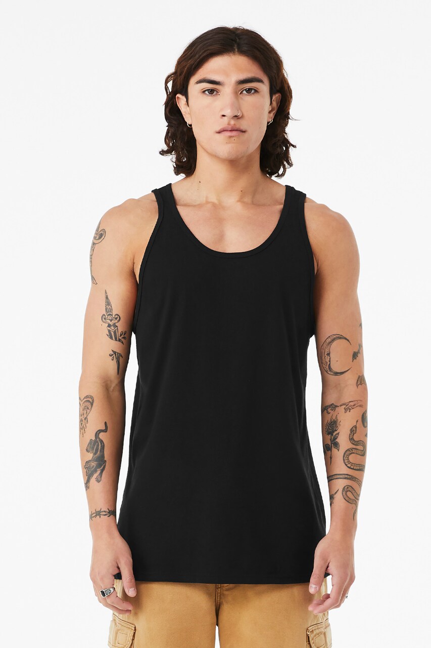 BELLA + CANVAS Unisex Heather CVC Tank Top for Layering & Custom Print Style